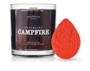 Crackling Campfire - Candle and Bath Bomb Set (Without Jewelry)