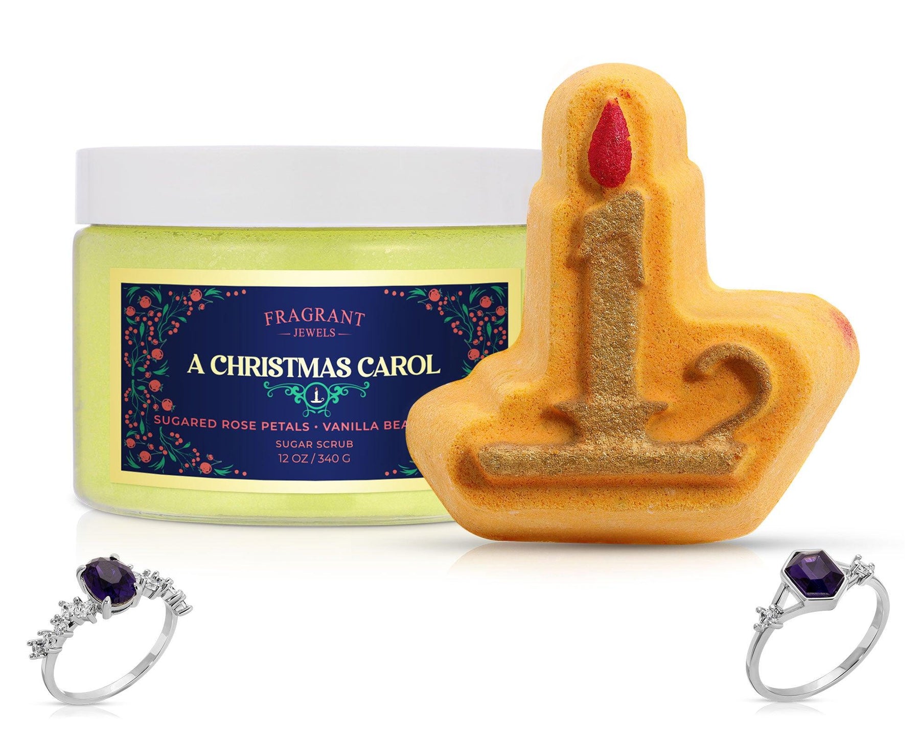 A Christmas Carol - Bath Bomb and Body Scrub Set