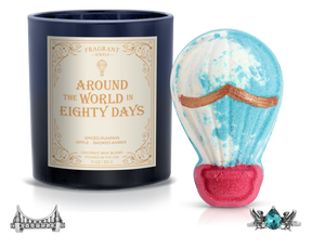 Around the World in 80 Days - Candle and Bath Bomb Set