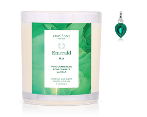 May Emerald Birthstone Charm - Jewel Candle