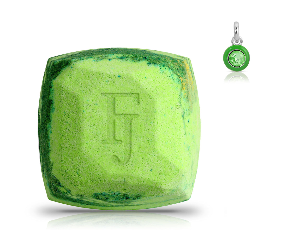 August Peridot Birthstone Charm - Bath Bomb