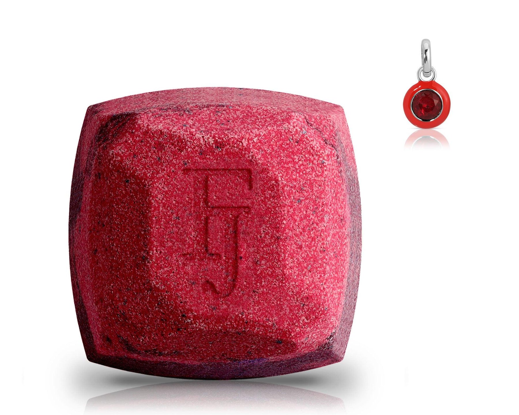 July Ruby Birthstone Charm - Bath Bomb