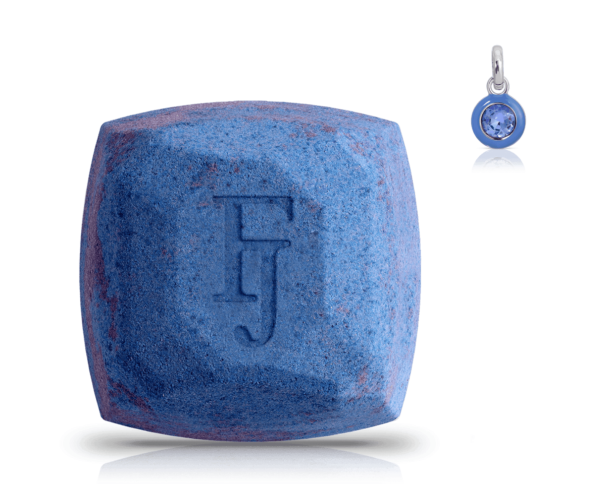 September Sapphire Birthstone Charm - Bath Bomb