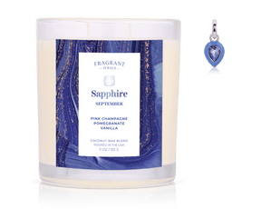 September Sapphire Birthstone Charm - Jewel Candle