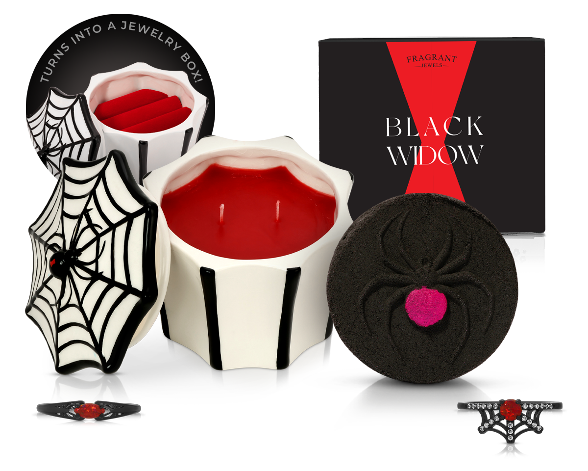 Black Widow - Candle and Bath Bomb Set