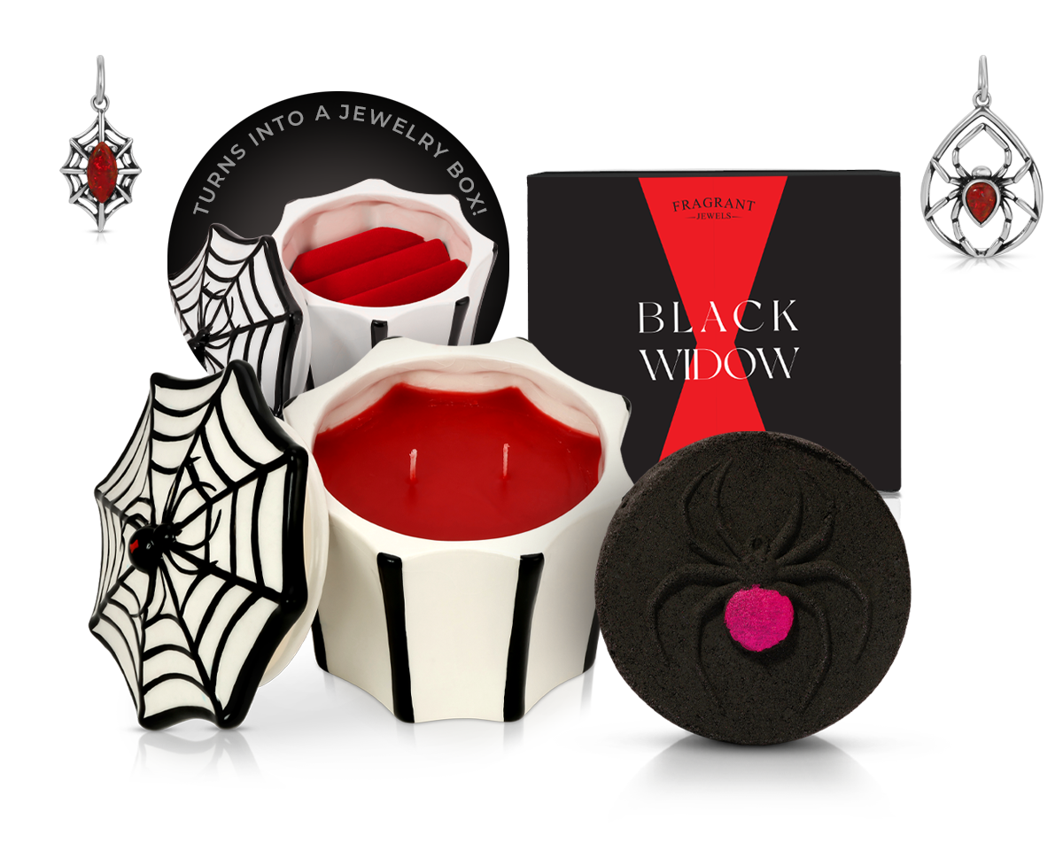 Black Widow - Candle and Bath Bomb Set