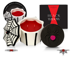 Black Widow - Candle and Bath Bomb Set