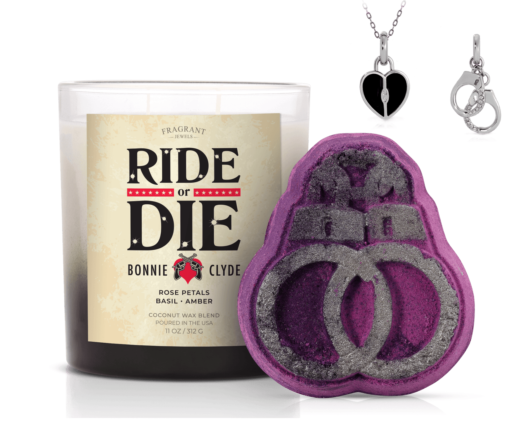 Bonnie & Clyde - Candle and Bath Bomb Set