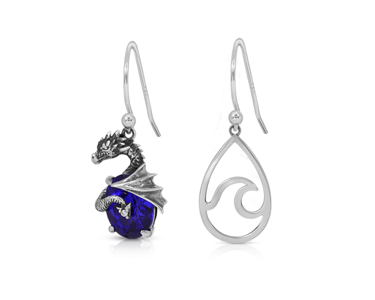 Dragons of the Elements Earrings - Water