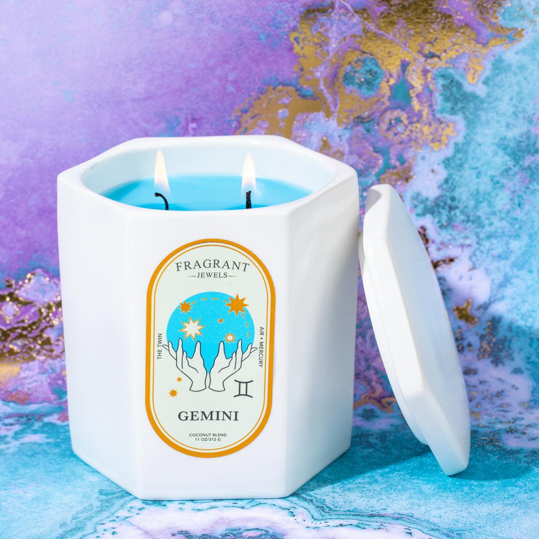 Gemini, The Twins - Jewel Candle