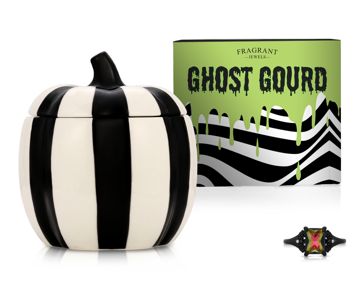 Ghost Gourd - Ceramic Candle