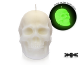 Glow Skull Pillar Candle