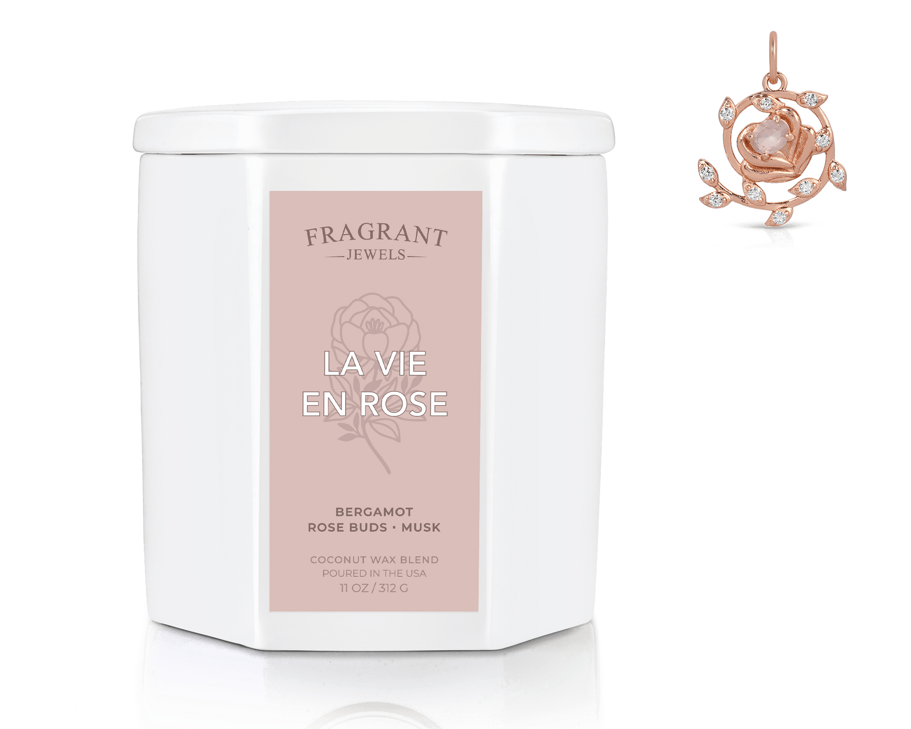 La Vie en Rose - Jewel Candle