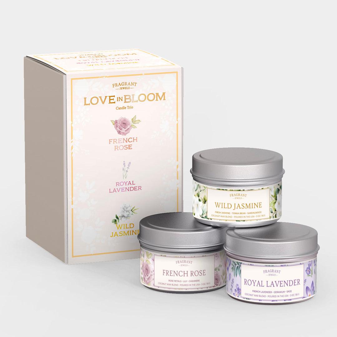 Love in Bloom 3-Piece Candle Gift Set