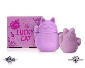 Lucky Cat - Candle and Bath Bomb Set