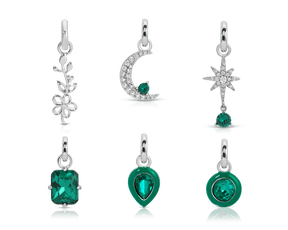 May Emerald Birthstone Charm - Jewel Candle