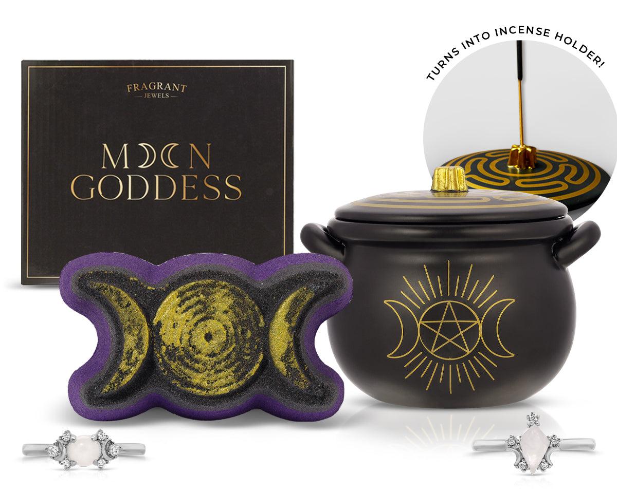 Moon Goddess - Candle and Bath Bomb Set