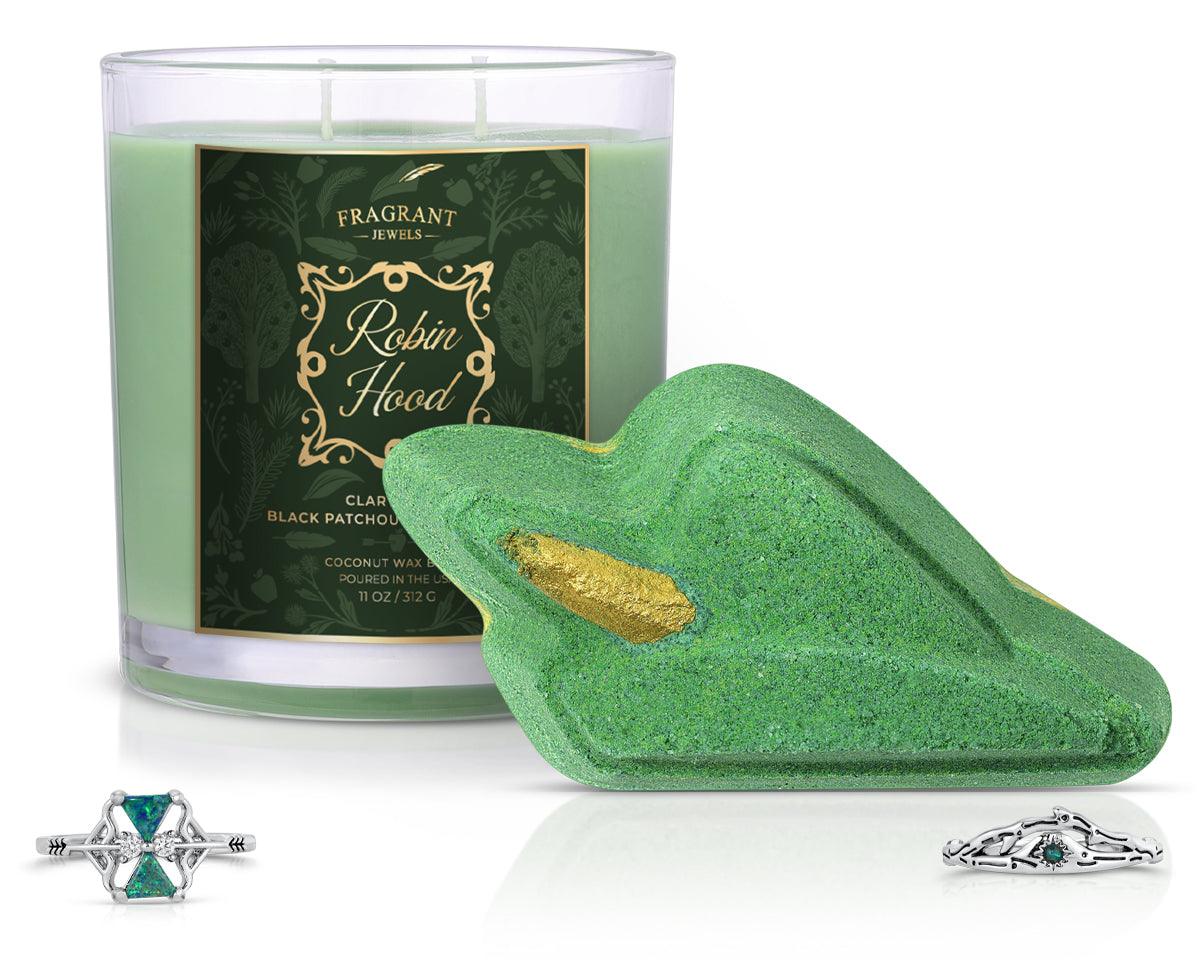 Robin Hood - Candle and Bath Bomb Set