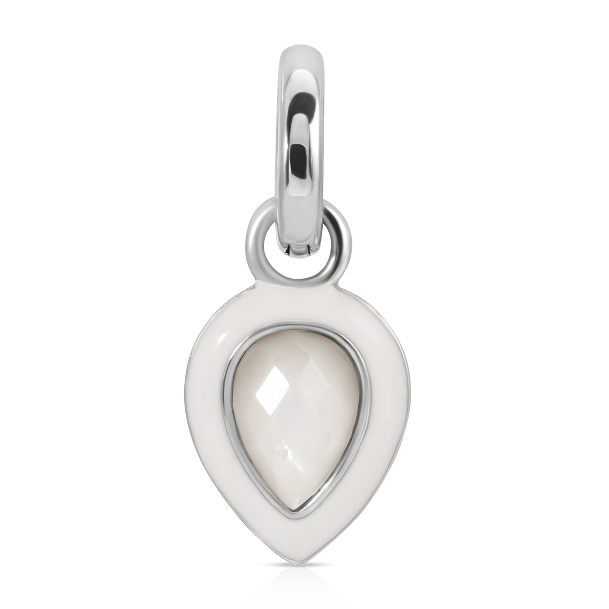 June Pearl  Birthstone Charm - Pear