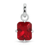 July Ruby Birthstone Charm - Emerald