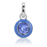 September Sapphire Birthstone Charm - Round