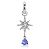 September Sapphire Birthstone Charm - Star