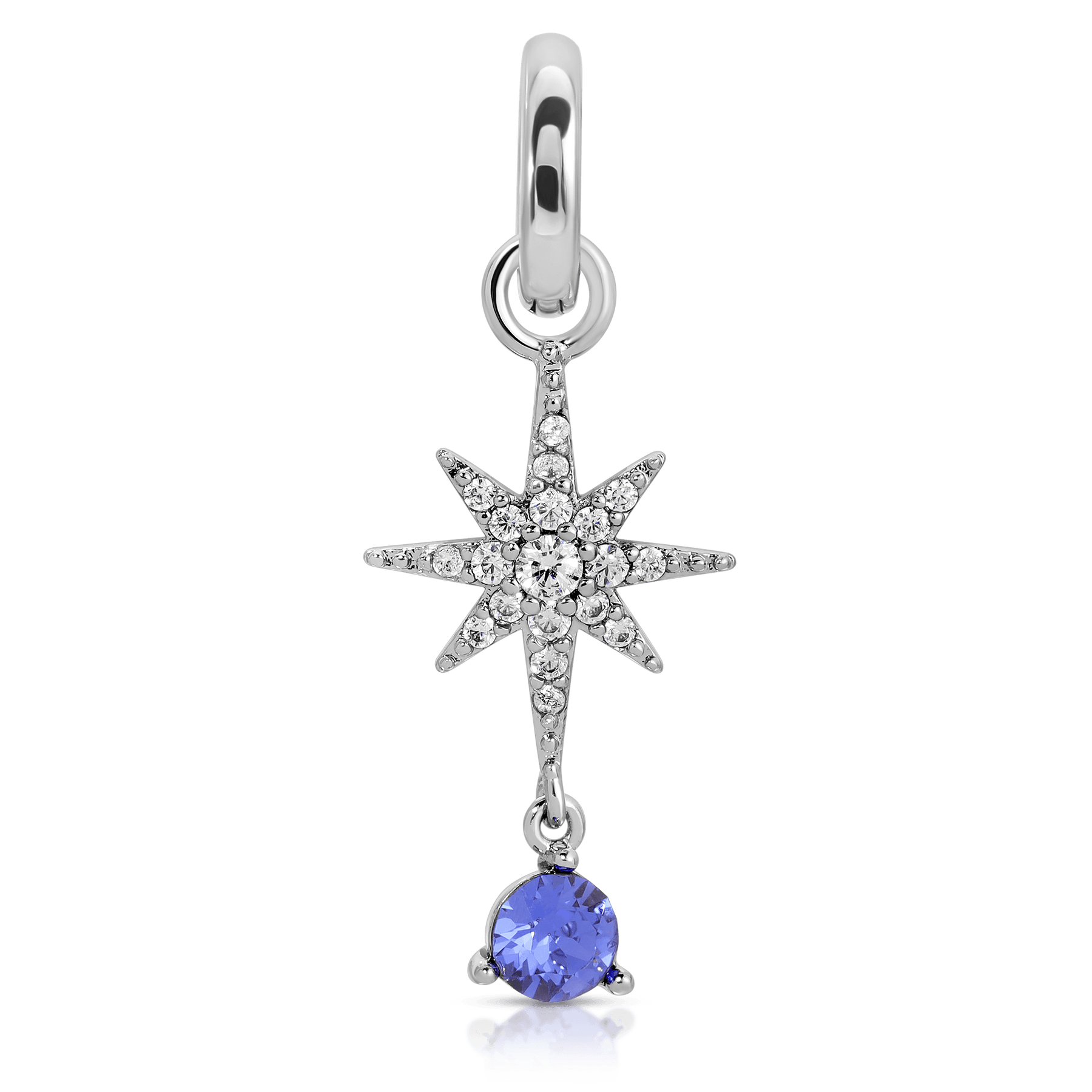 September Sapphire Birthstone Charm - Star