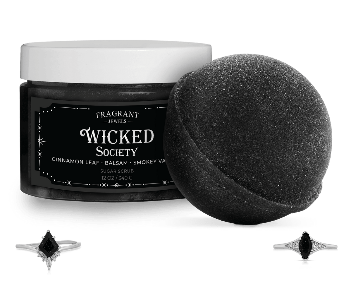 Wicked Society - Bath Bomb and Body Scrub Set