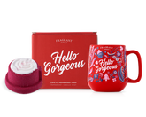 Cafe FJ: Peppermint Twist - Hello Gorgeous - Candle and Bath Bomb Set (Without Jewelry)