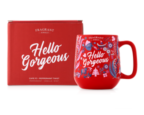 Cafe FJ: Peppermint Twist - Hello Gorgeous - Jewel Candle (Without Jewelry)