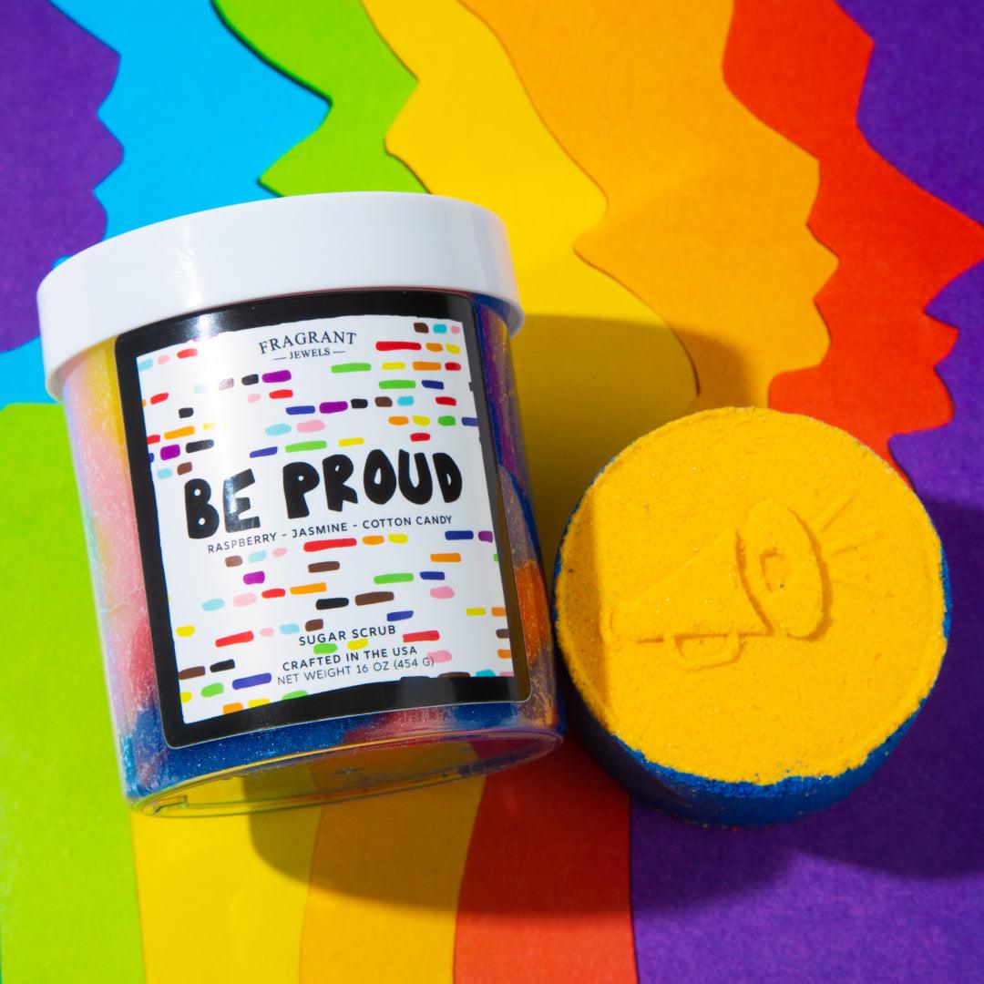 Be Proud - Bath Bomb and Body Scrub Set