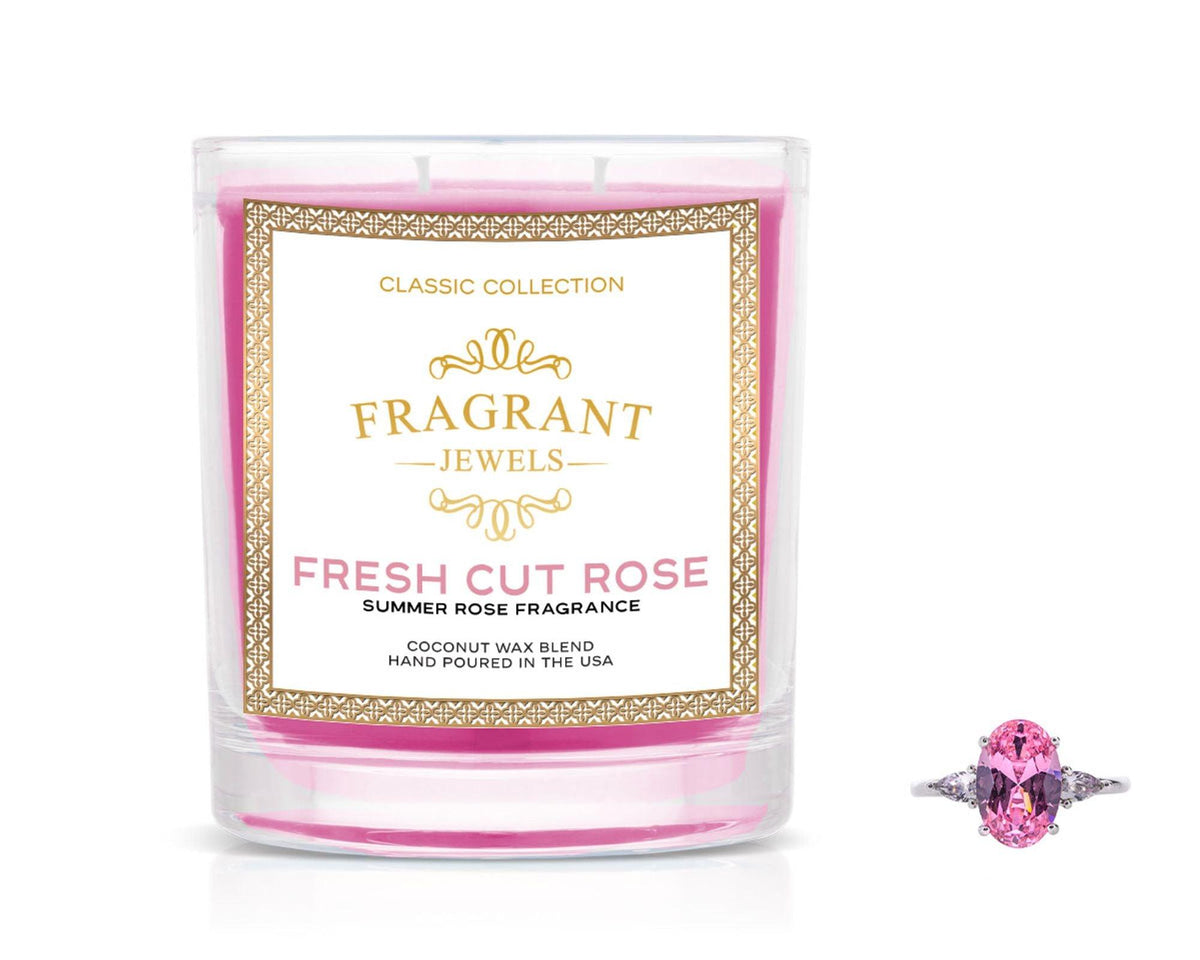 Fresh Cut Rose - Jewel Candle